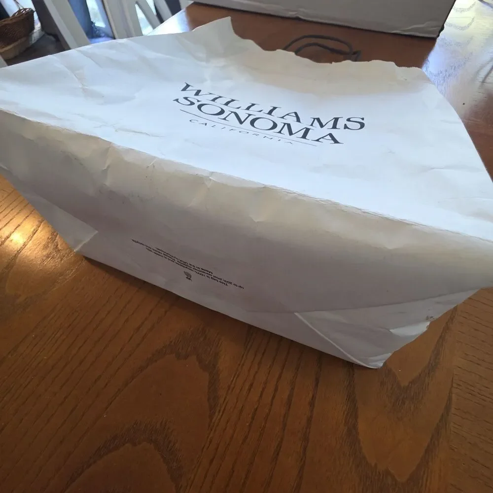 Williams Sonoma Paper Shopping Gift Bag